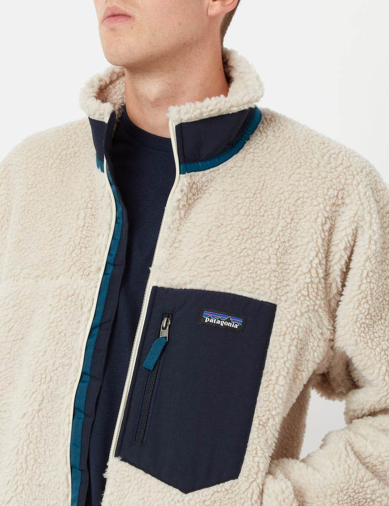 Patagonia Classic Retro-X Jacket - Natural/Navy | Urban