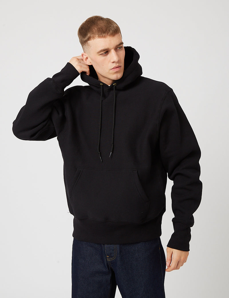 Camber Hooded Sweatshirt (12oz) - Black