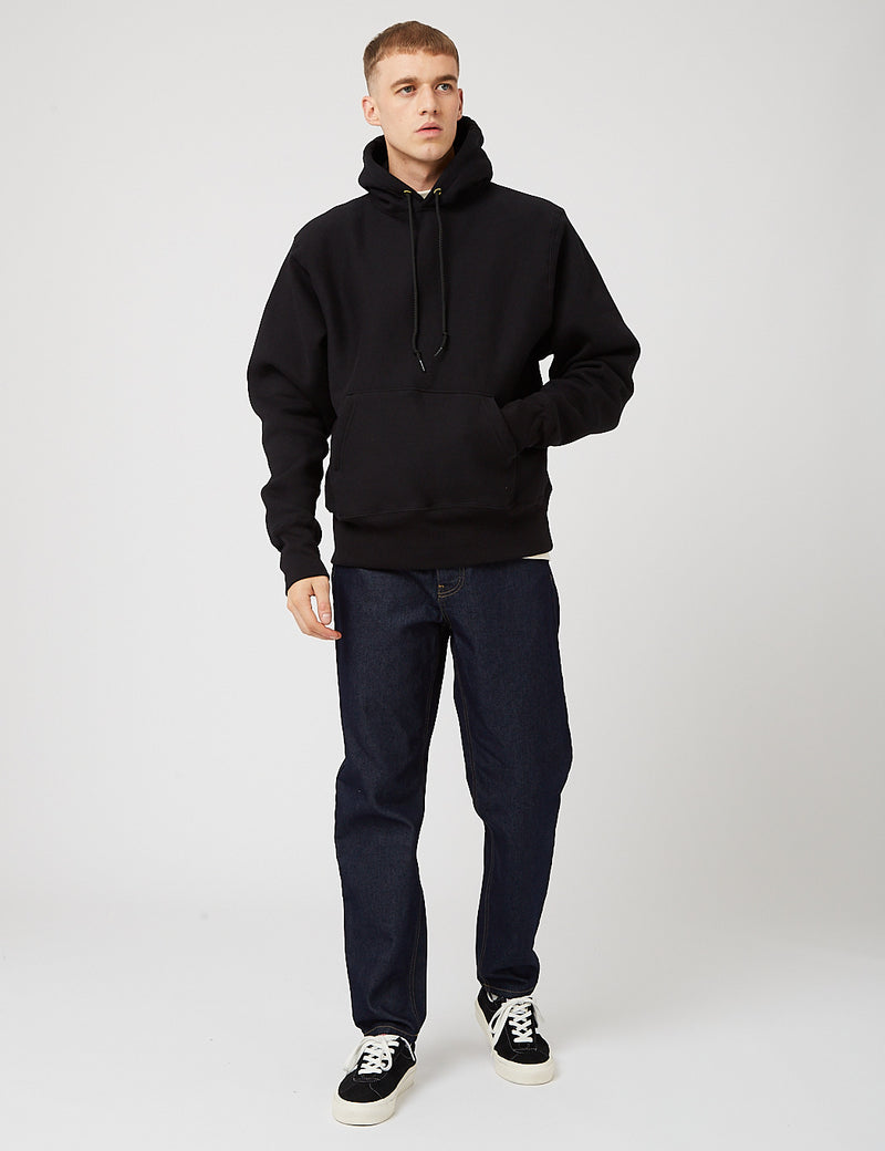 Camber Hooded Sweatshirt (12oz) - Black