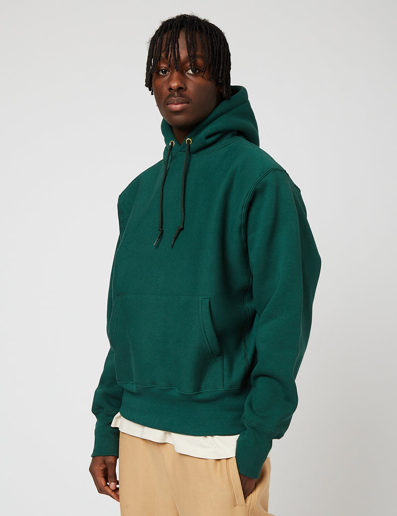 Camber USA 12oz Pullover mit Kapuze - Dunkelgrün