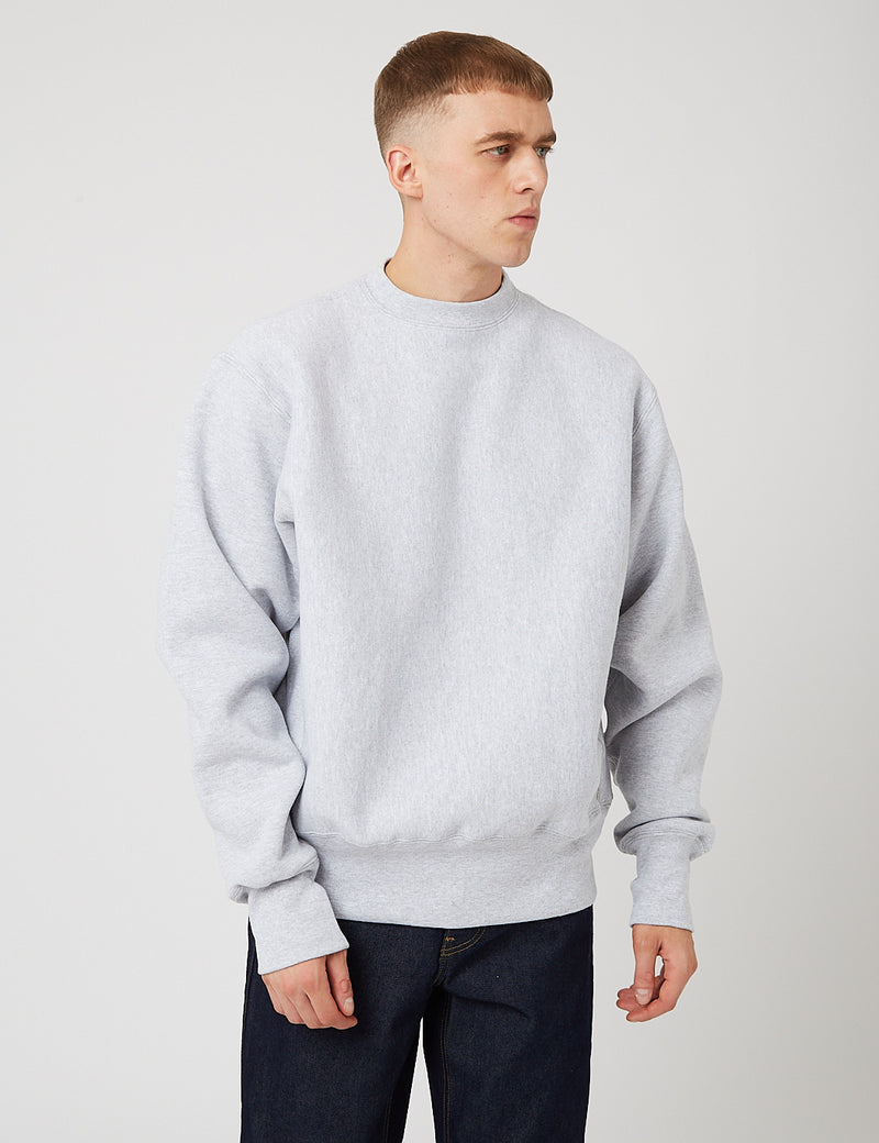 Camber Sweatshirt mit Rundhalsausschnitt (12oz) - Aschgrau