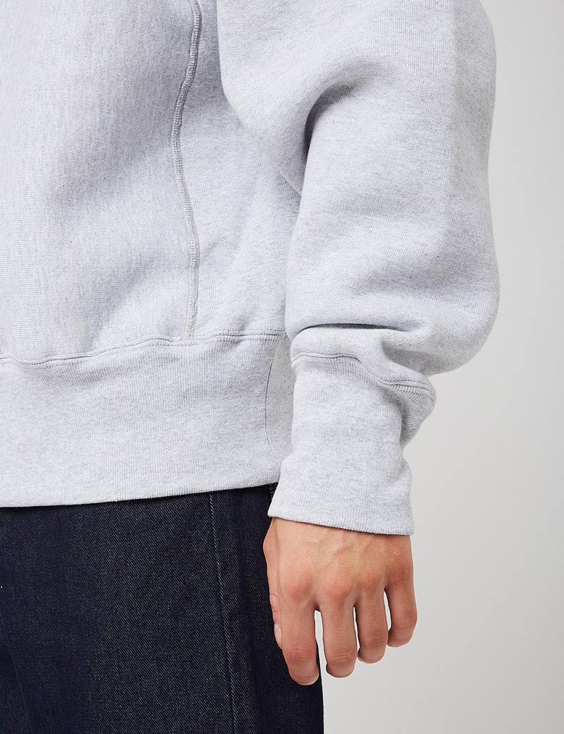 Camber Crew Neck Sweatshirt (12oz) - Ash Grey | URBAN EXCESS.