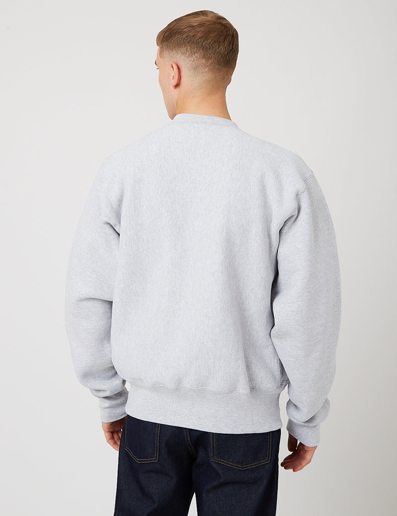 Camber Crew Neck Sweatshirt (12oz) - Ash Grey