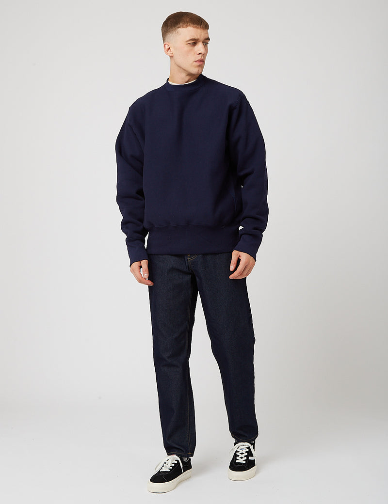 Camber Crew Neck Sweatshirt (12oz) - Navy Blue
