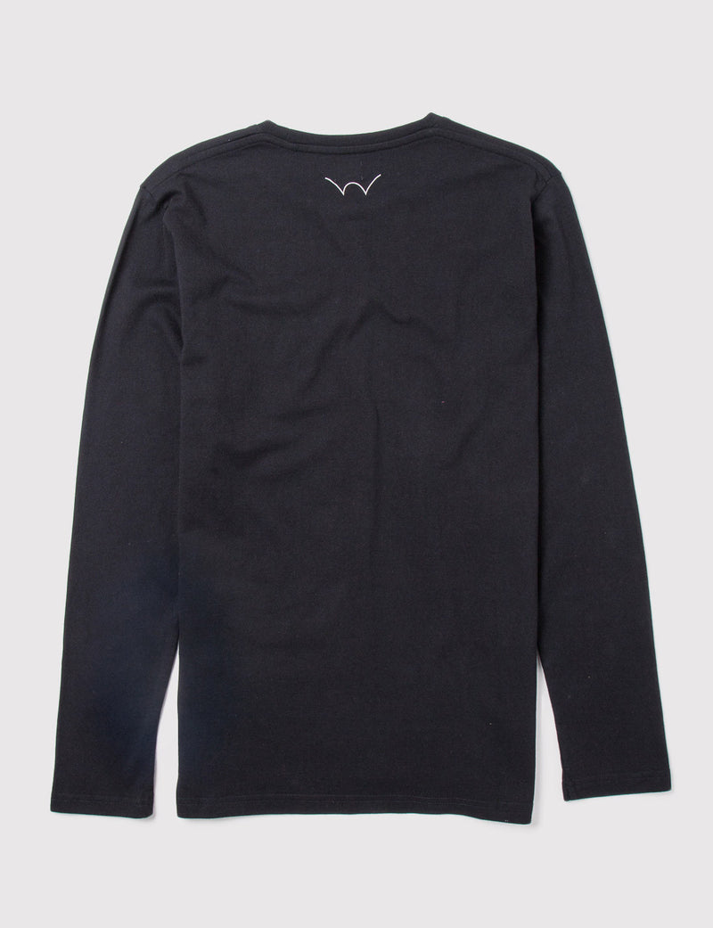 Edwin Pocket Long Sleeve T-Shirt - Black