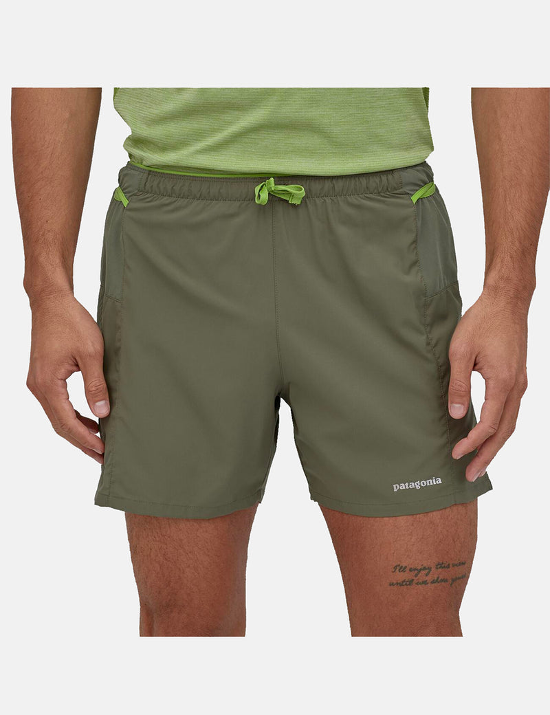 Patagonia Strider Pro Shorts (5") - Industrial Green