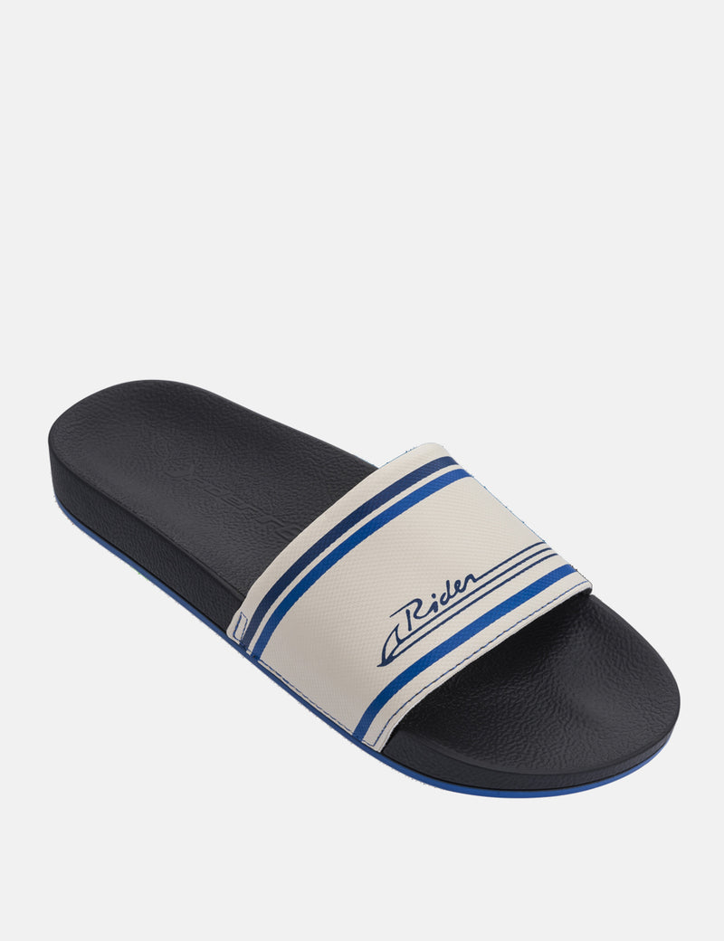 Rider R86 Slide Sandals (24864) - Ecru/Blue