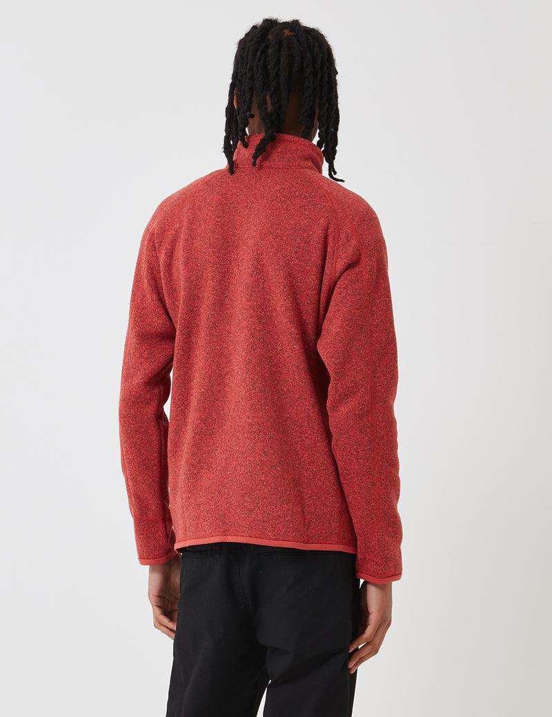 Patagonia M 's Better Zip 스웨트 셔츠-새로운 Adobe Red