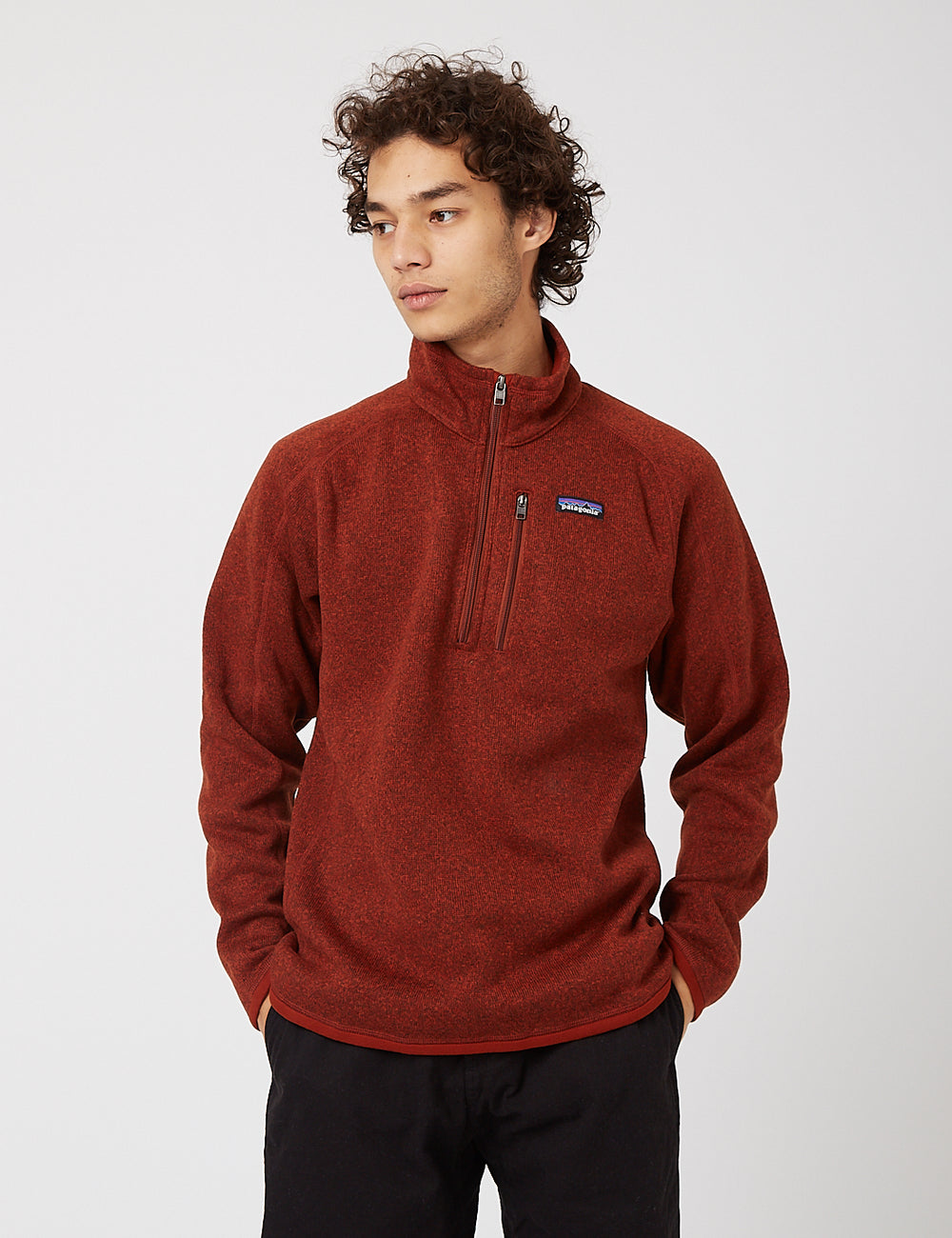 Patagonia Better Sweater 1/4 Zip Fleece - Barn Red | URBAN EXCESS.