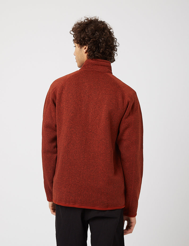 Patagonia Better Sweater 1/4 Zip Fleece-Barn Red