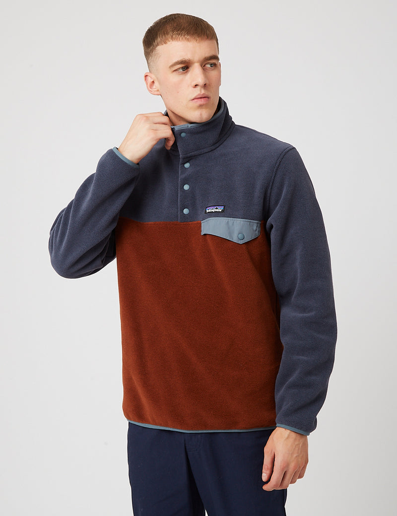 Patagonia Light Weight Synch Snap-T Pullover - Fuchsrot