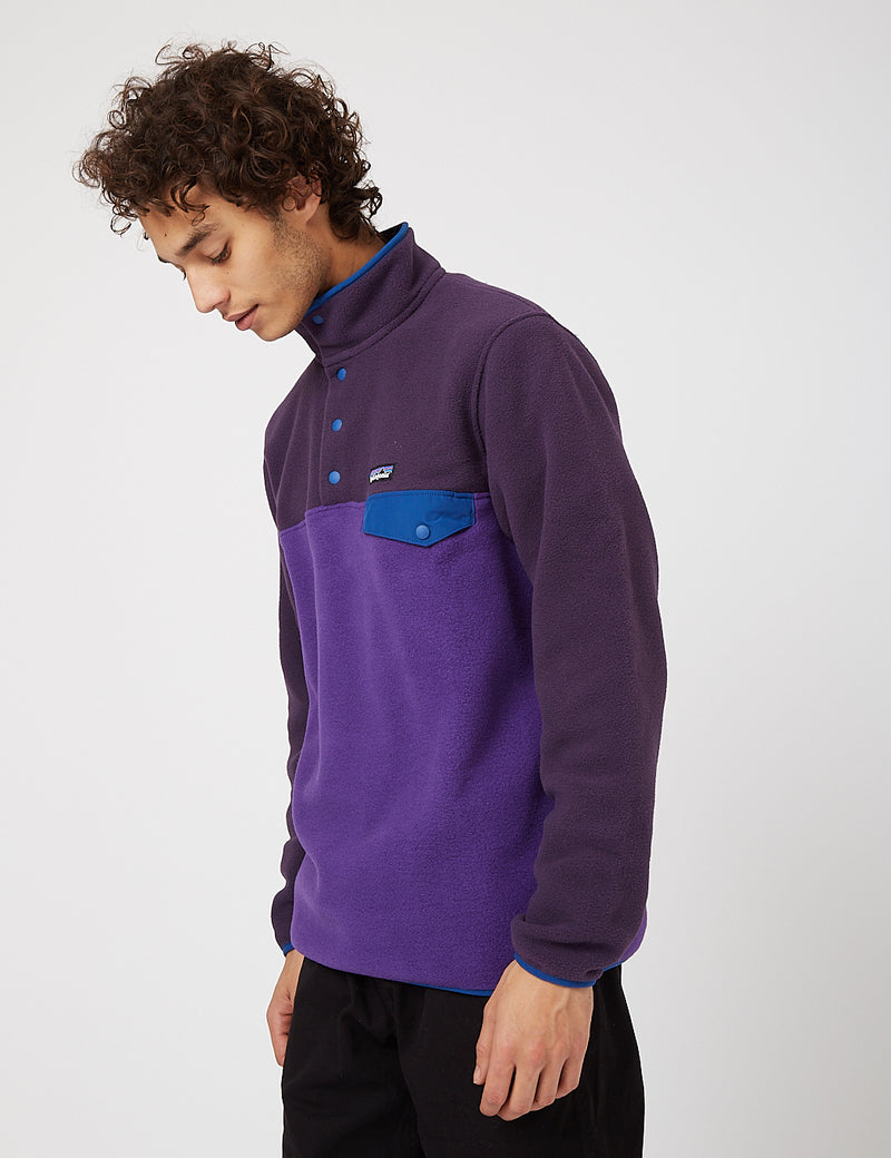 Patagonia シンチラスナップT フリースジャケット パープル