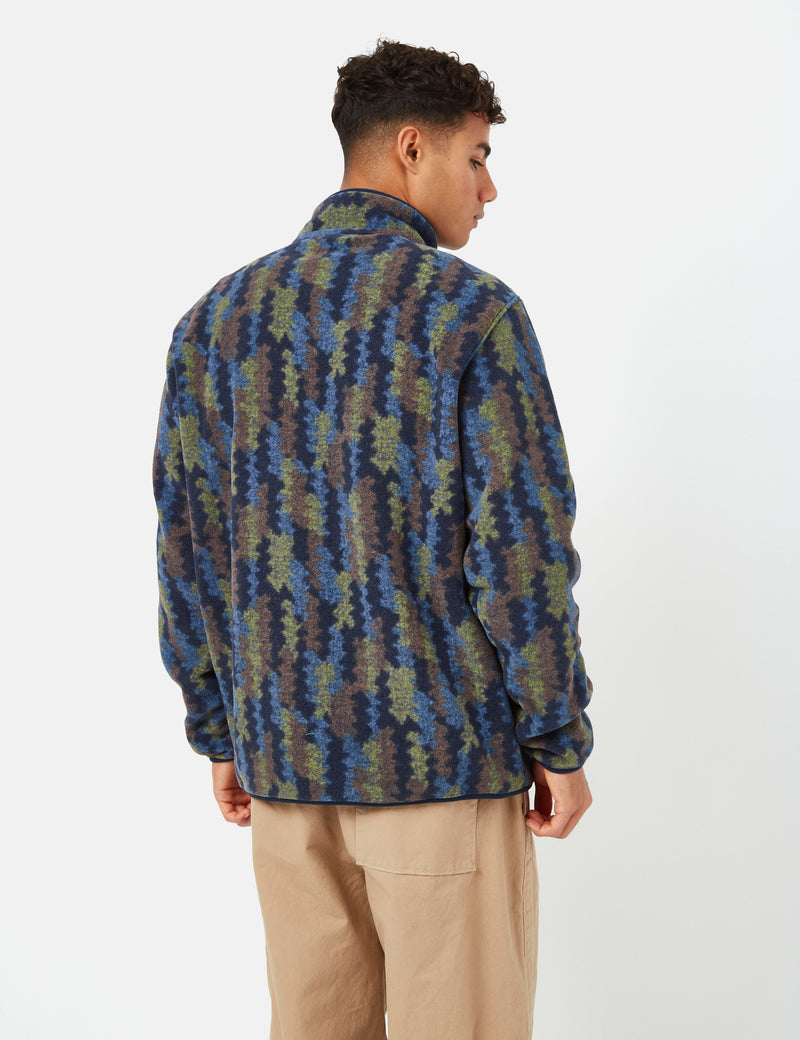 PatagoniaLWシンクスナップ-Tプルオーバー-木登りイカット/ニューネイビー