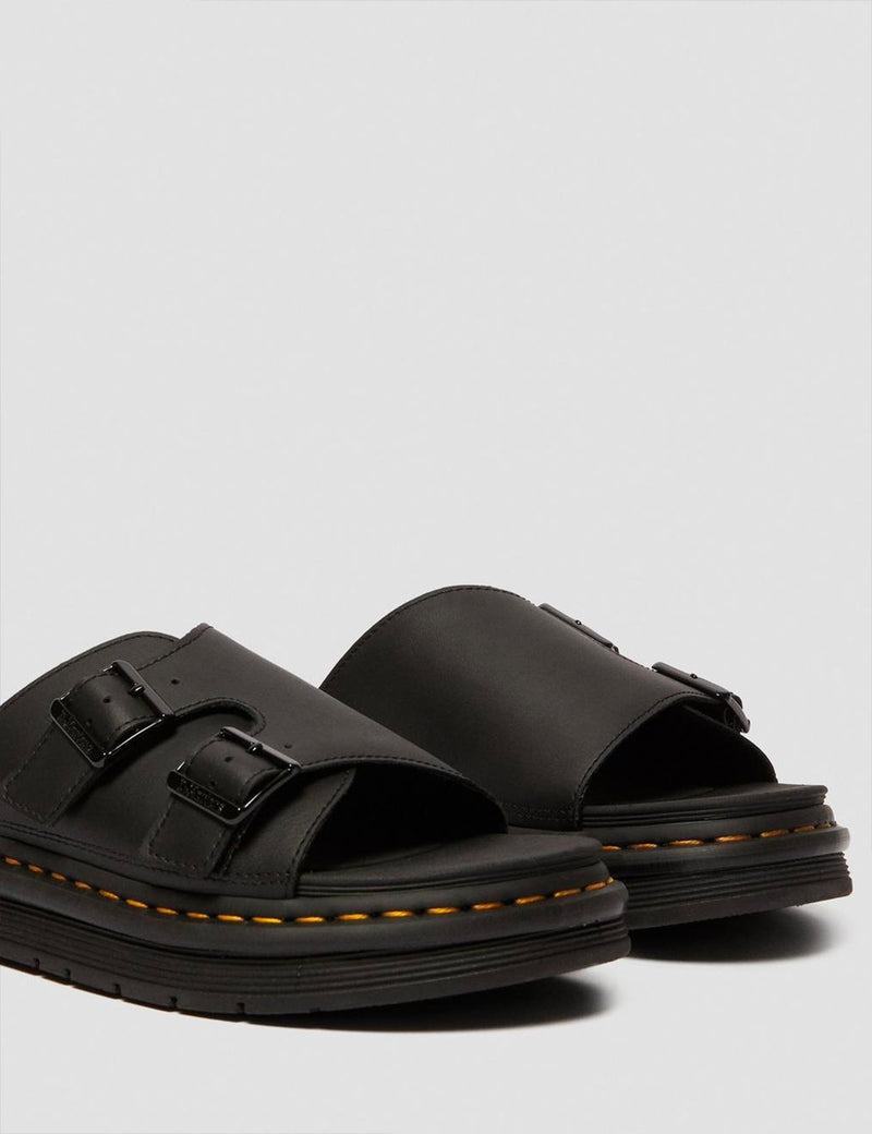Dr Martens Dax Slip On Sandals（25764001）-ブラックハイドロ