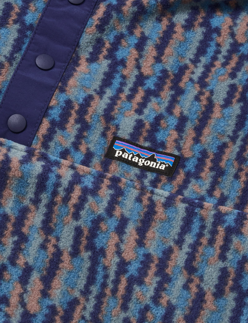 Patagonia Womens Micro D Snap-T Fleece (Climbing Trees) - Sound Blue