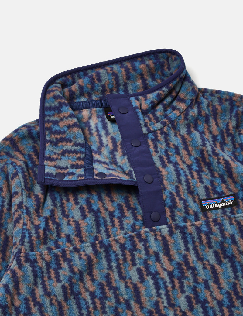 Patagonia Womens Micro D Snap-T Fleece (Climbing Trees) - Sound Blue