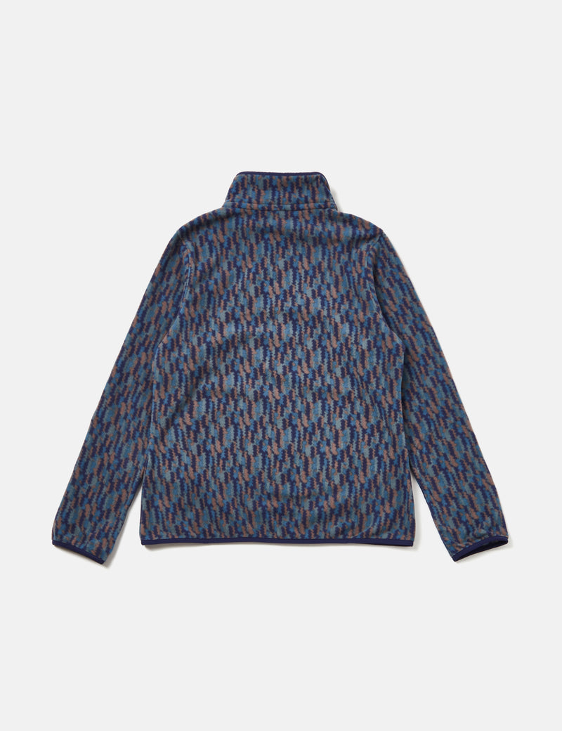 Patagonia Womens Micro D Snap-T Fleece (Climbing Trees) - Sound Blue