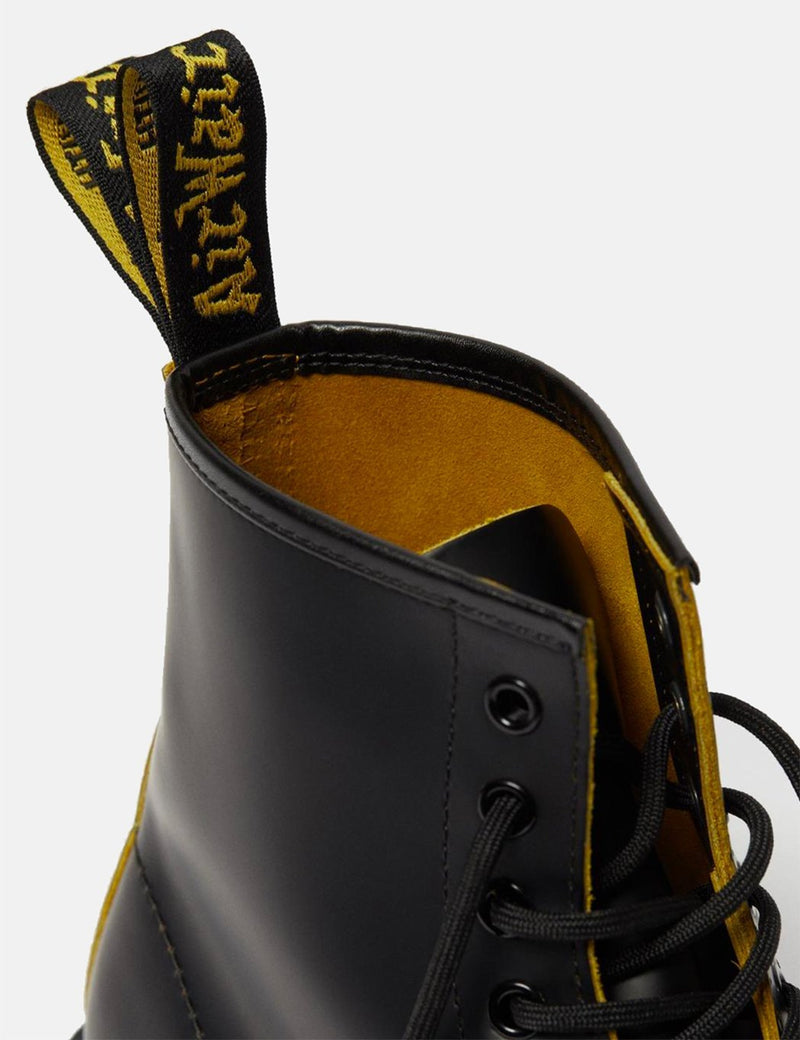Dr Martens 1460 Double Stitch Boot (26100032) - Noir/Jaune