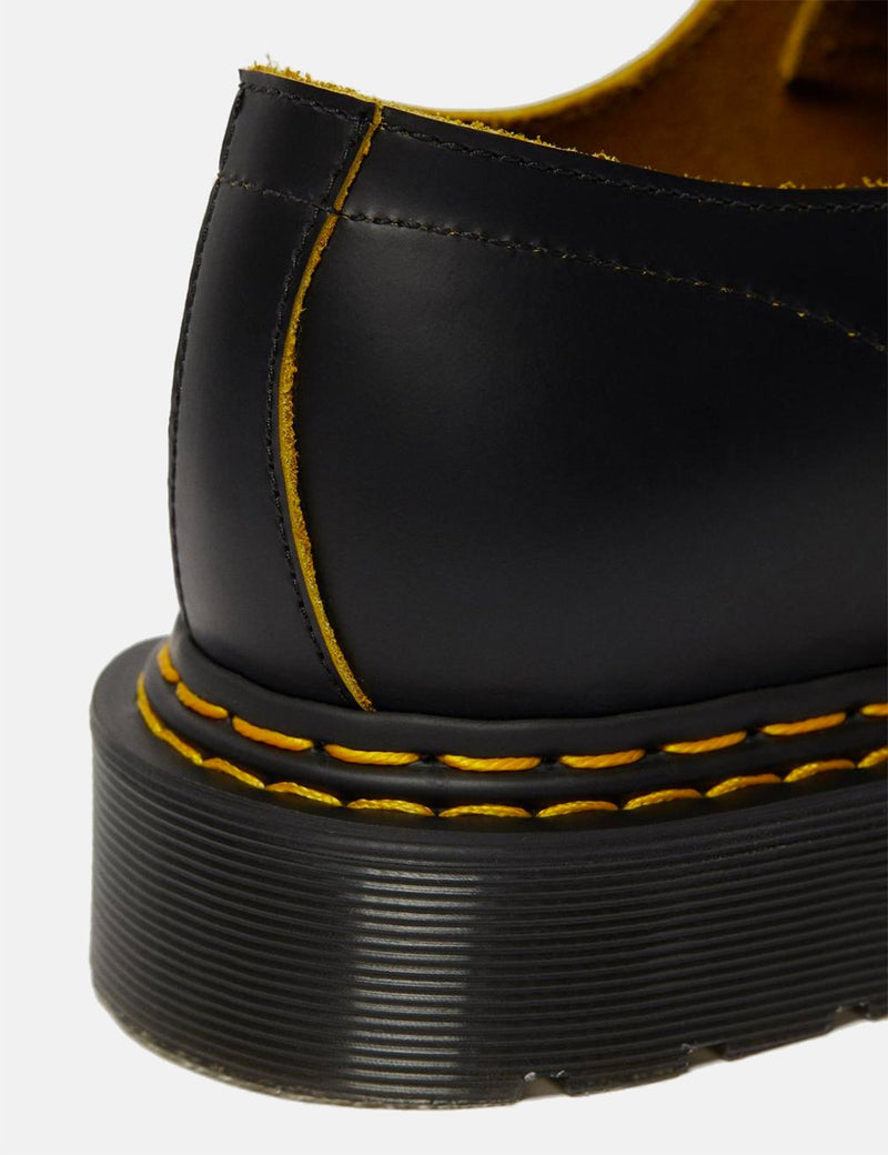 Dr Martens 1461 Double Stitch Shoe (26101032) - Black/Yellow