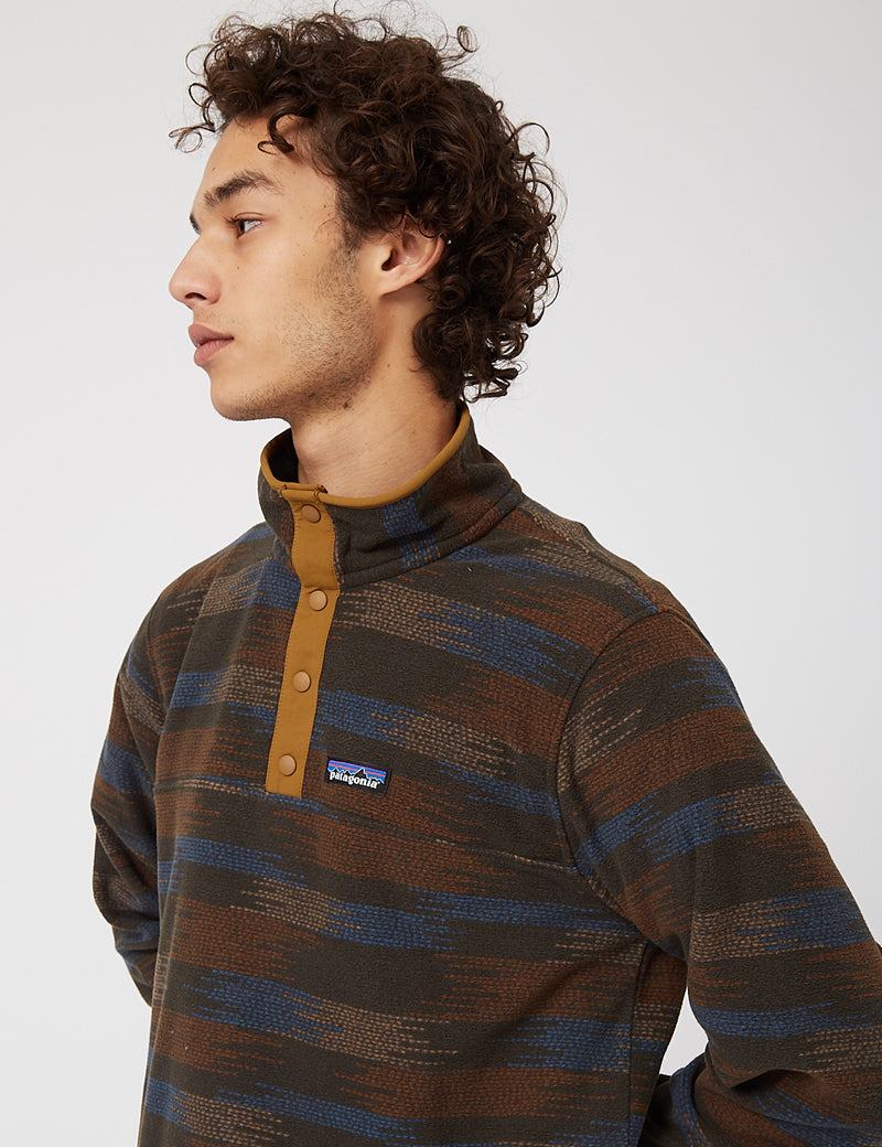 Patagonia Micro D Snap-T P/O - Native Seeds: Industrial Green