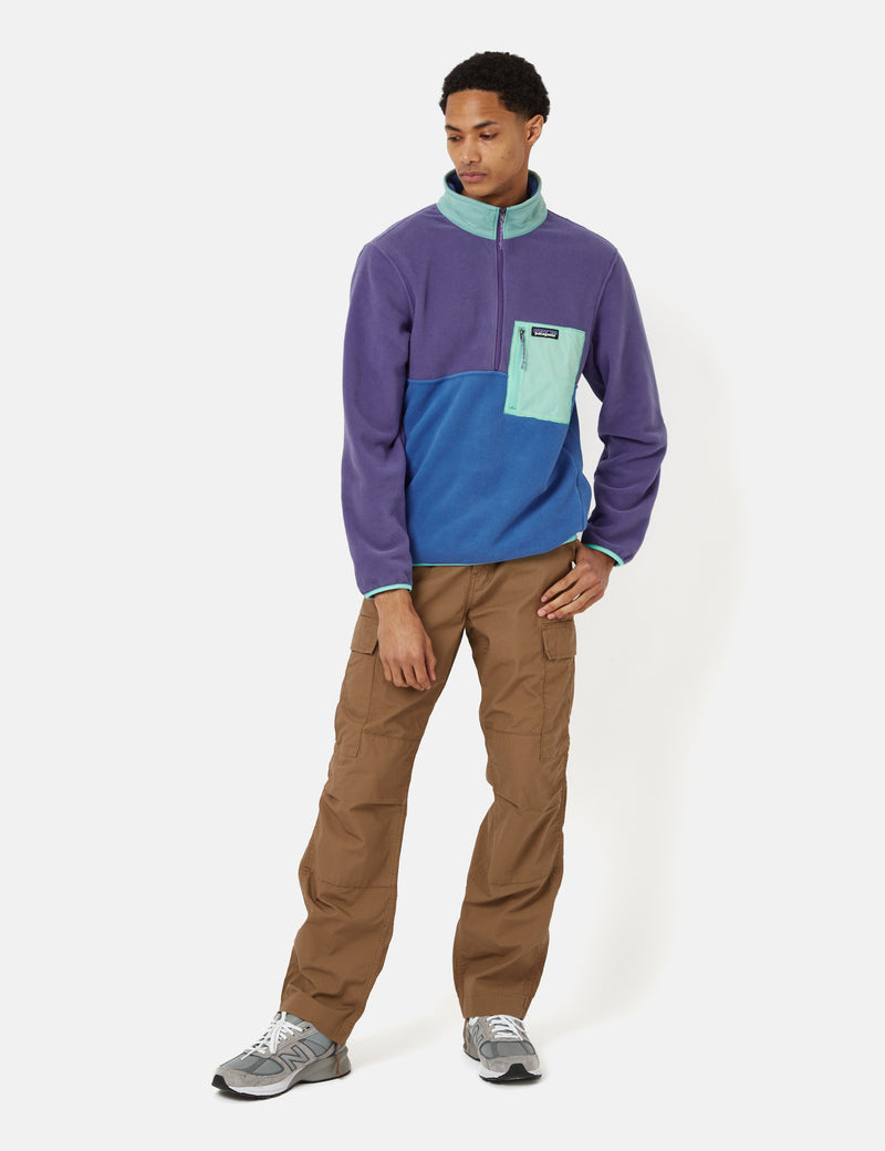 Patagonia Microdini 1/2 Zip Fleece - Bayou Blue