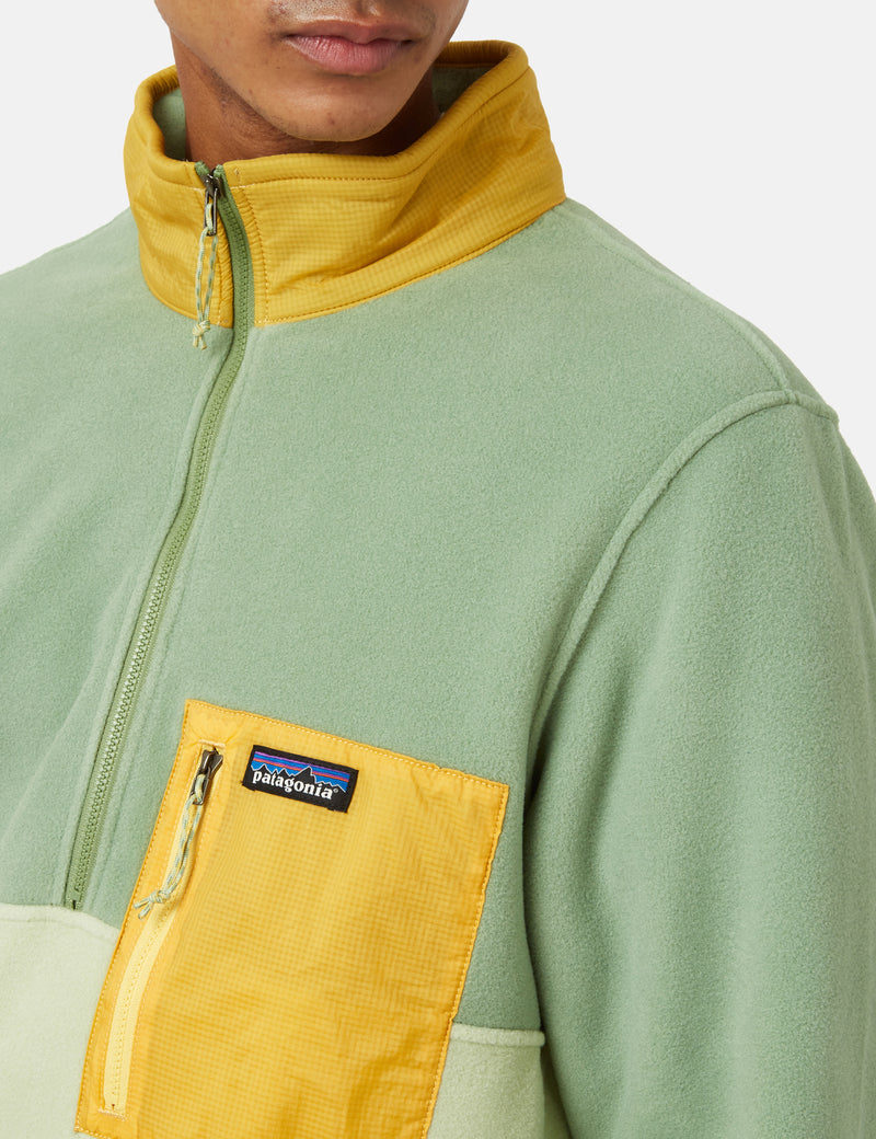 Patagonia Microdini 1/2 Zip Fleece - Salvia Green