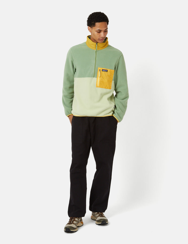 Patagonia Microdini 1/2 Zip Fleece - Salvia Green