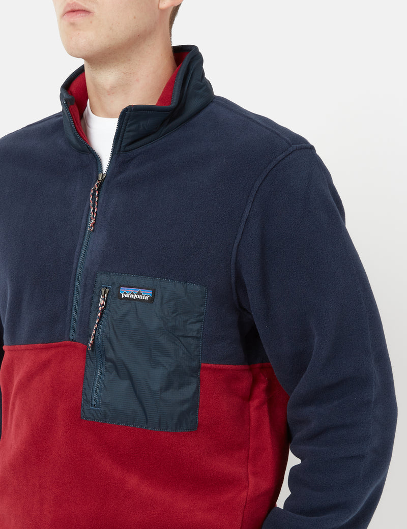 Pull Patagonia Microdini 1/2 Zip - Wax Rouge