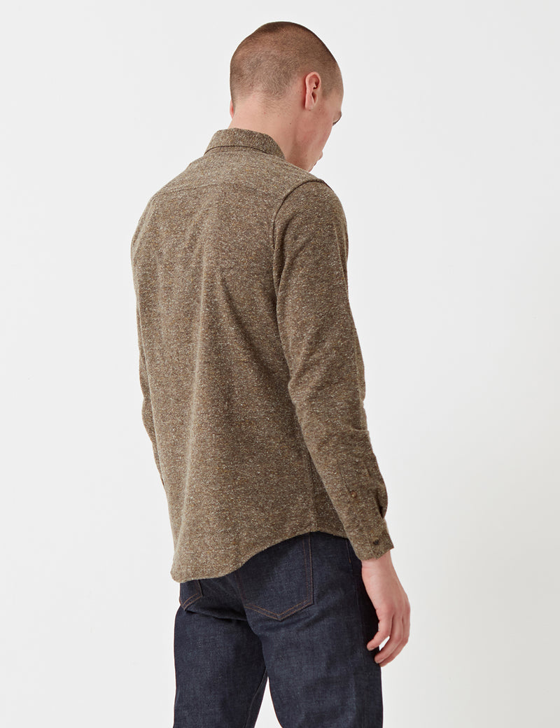Levis Made & Crafted Standard Shirt - Brown Donegal