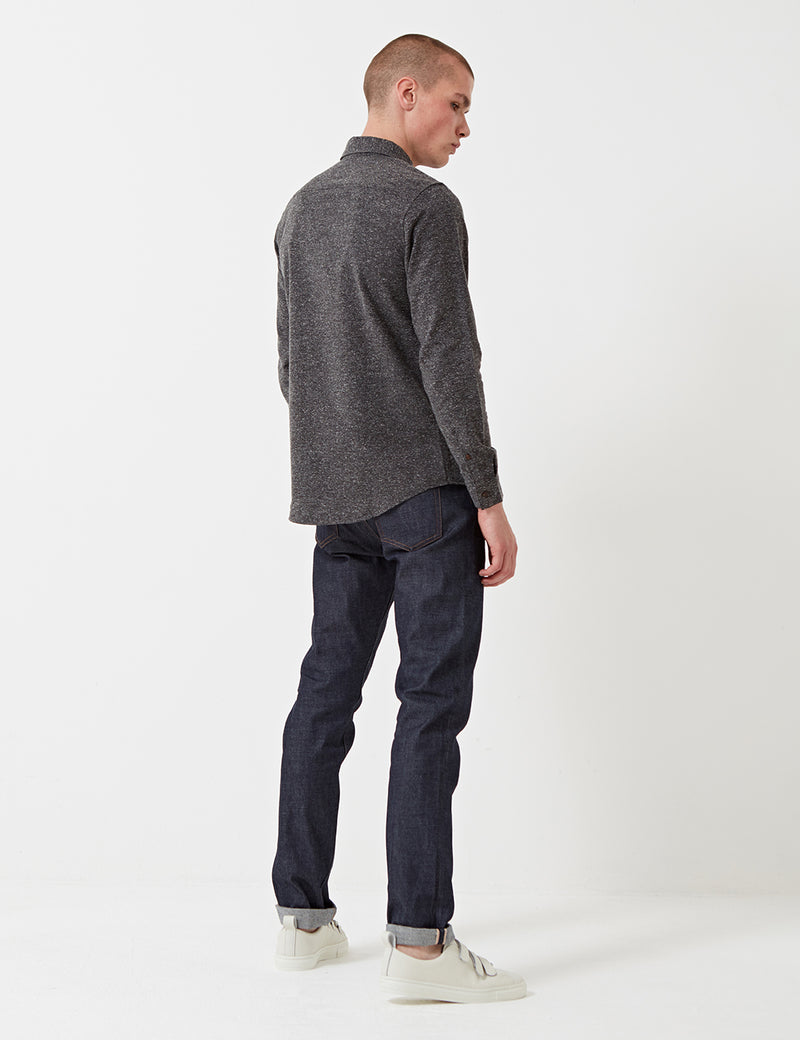 Levis Made & Crafted 스탠다드 셔츠 -Gray Donegal