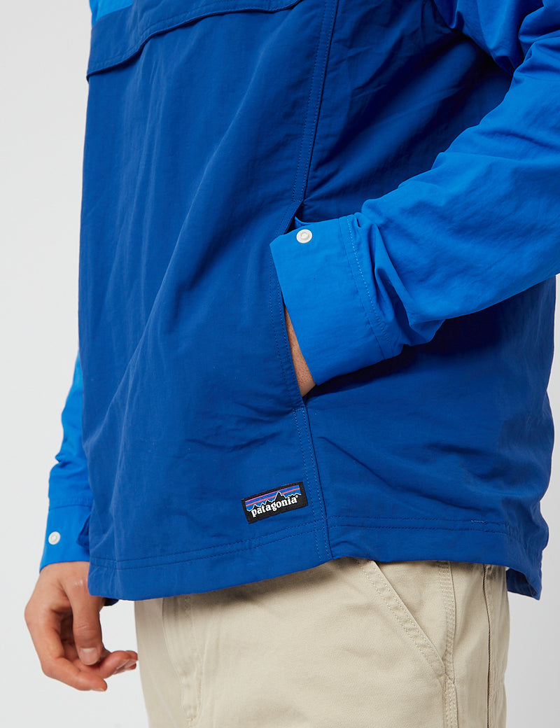 Veste Patagonia Isthmus Anorak - Bleu Supérieur