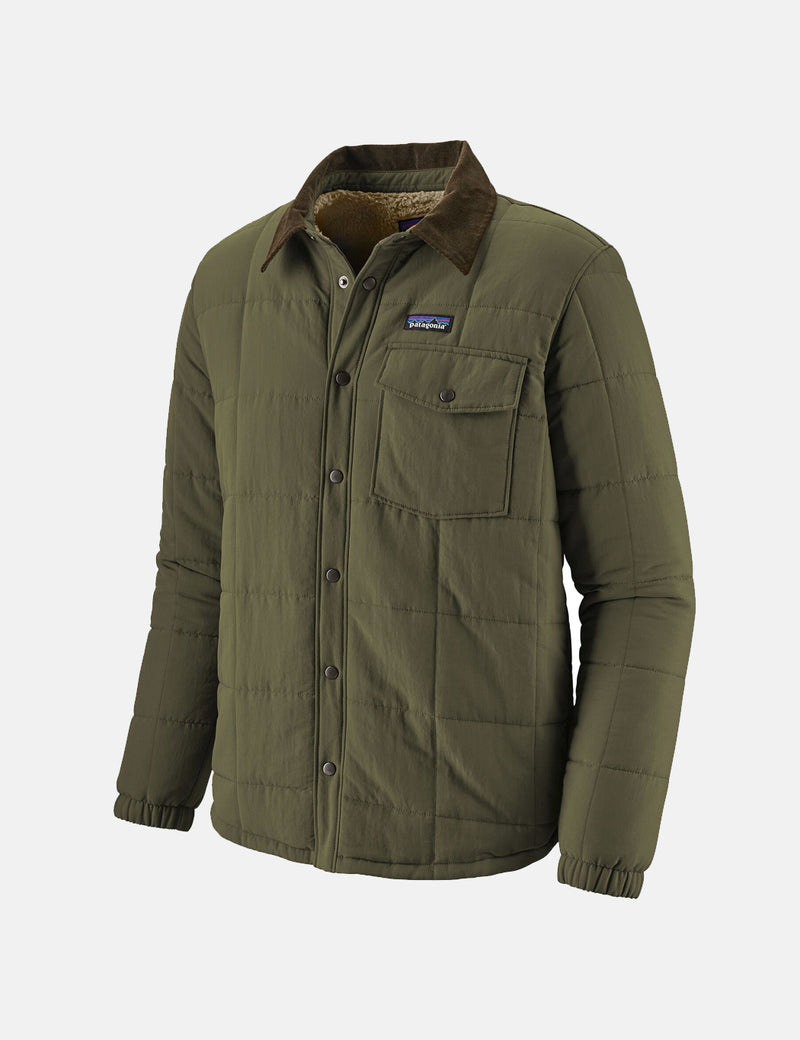 Patagonia Isthmus Quilted Shirt Jacket - Industrial Green