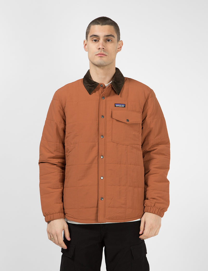 Patagonia Isthmus Quilted Shirt Jacket - Sisu Brown