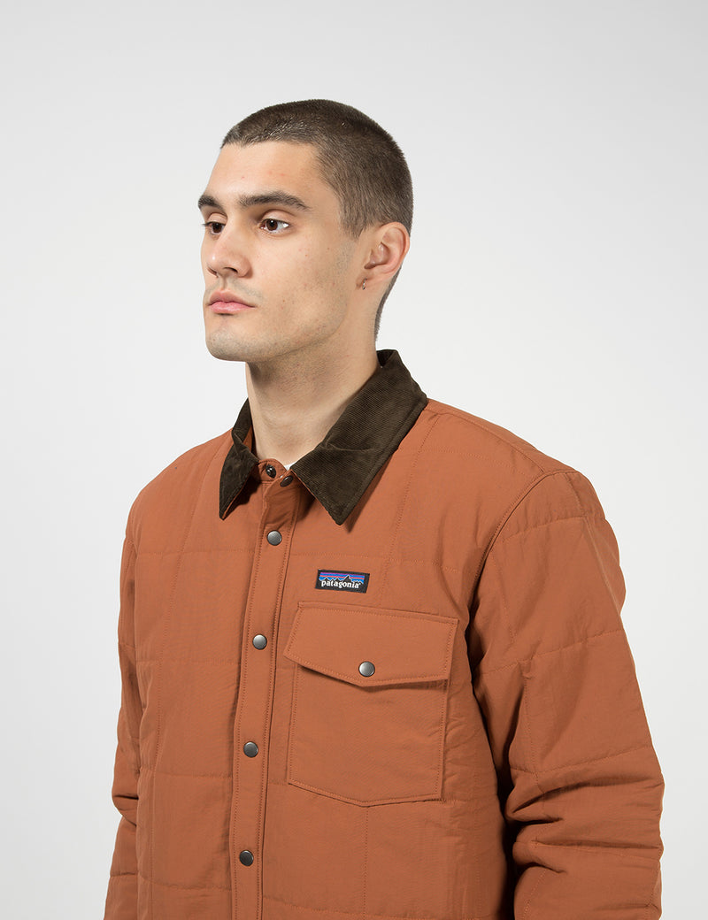 Patagonia Isthmus Quilted Shirt Jacket - Sisu Brown
