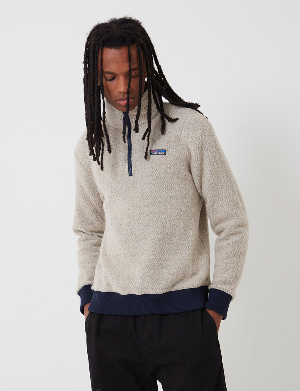 Patagonia Woolyester Fleece P/O - Oatmeal Heather I URBAN EXCESS.
