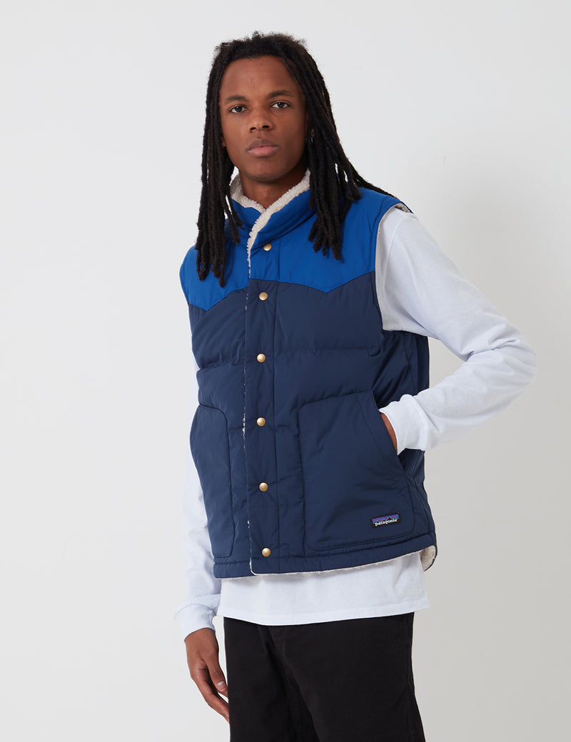 Patagonia Reversible Bivy Down Vest - New Navy Blue