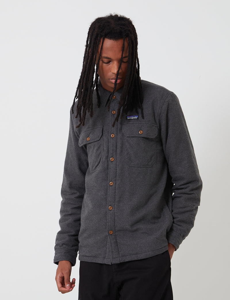 Patagonia Insulated Fjord Flanelljacke - Forge Grey
