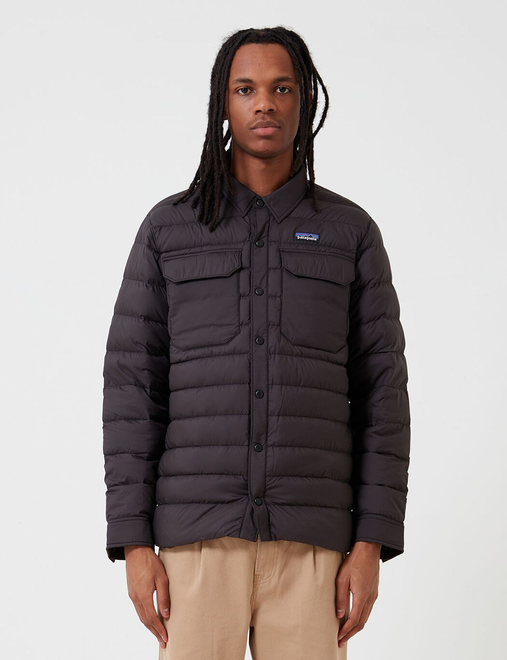 Patagonia Silent Down Shirt Jacket - Black | URBAN EXCESS.