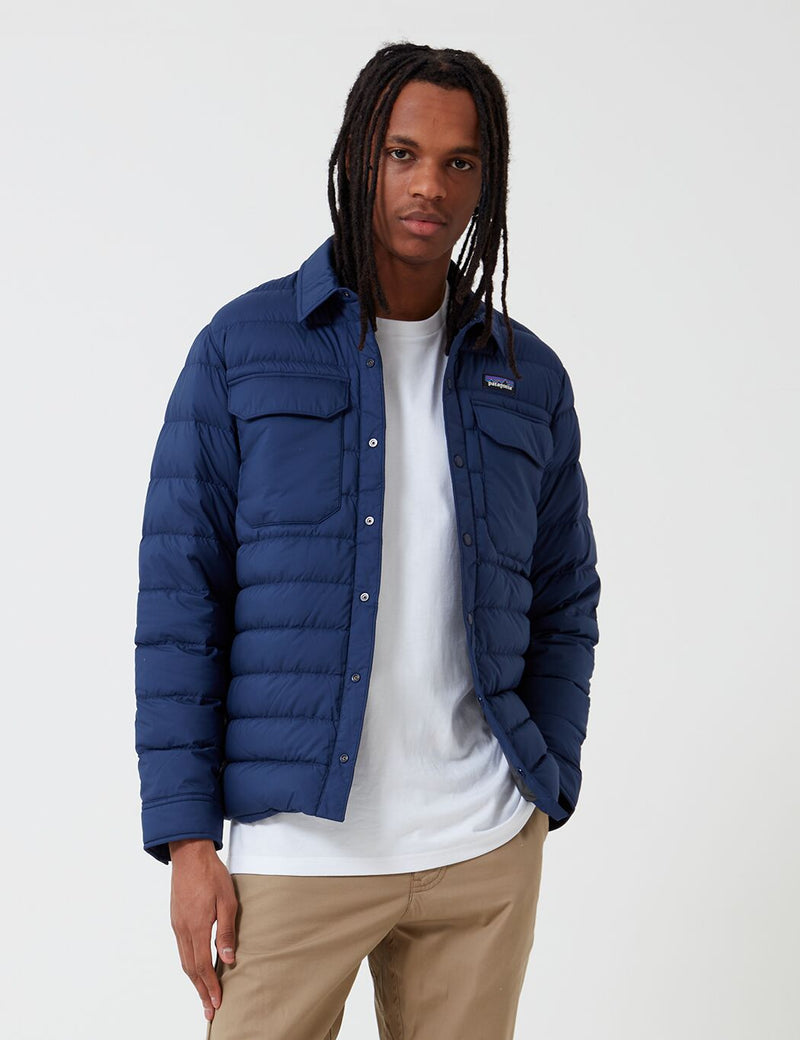 Veste Chemise Patagonia Silent Down - Classic Navy Blue