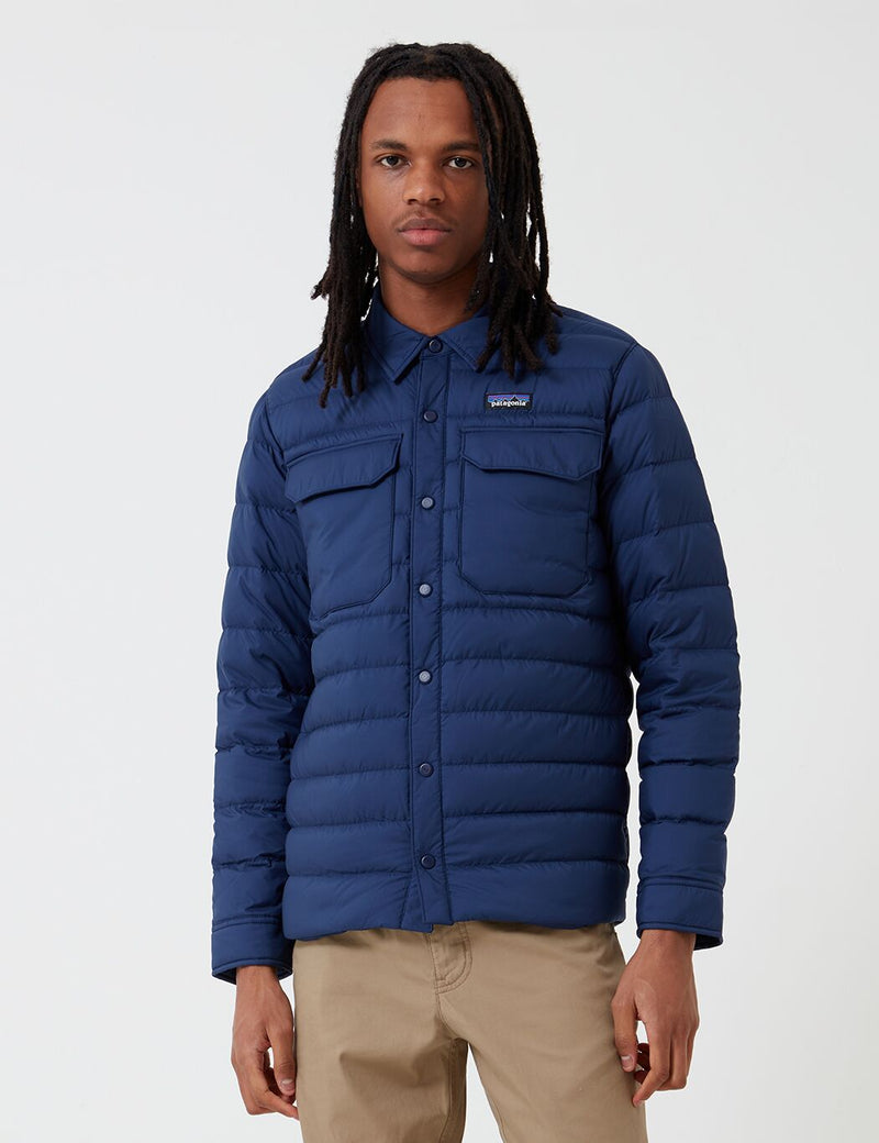Veste Chemise Patagonia Silent Down - Classic Navy Blue