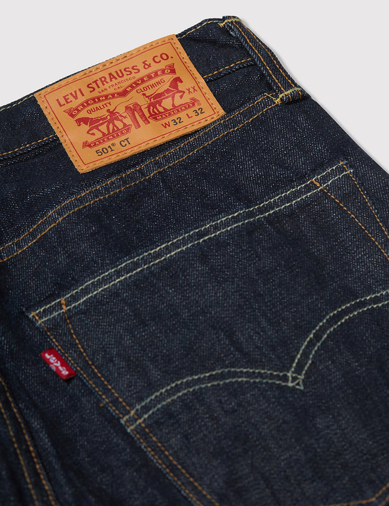 Jean Levis 501 CT Customized Tapered Selvedge - Mossy