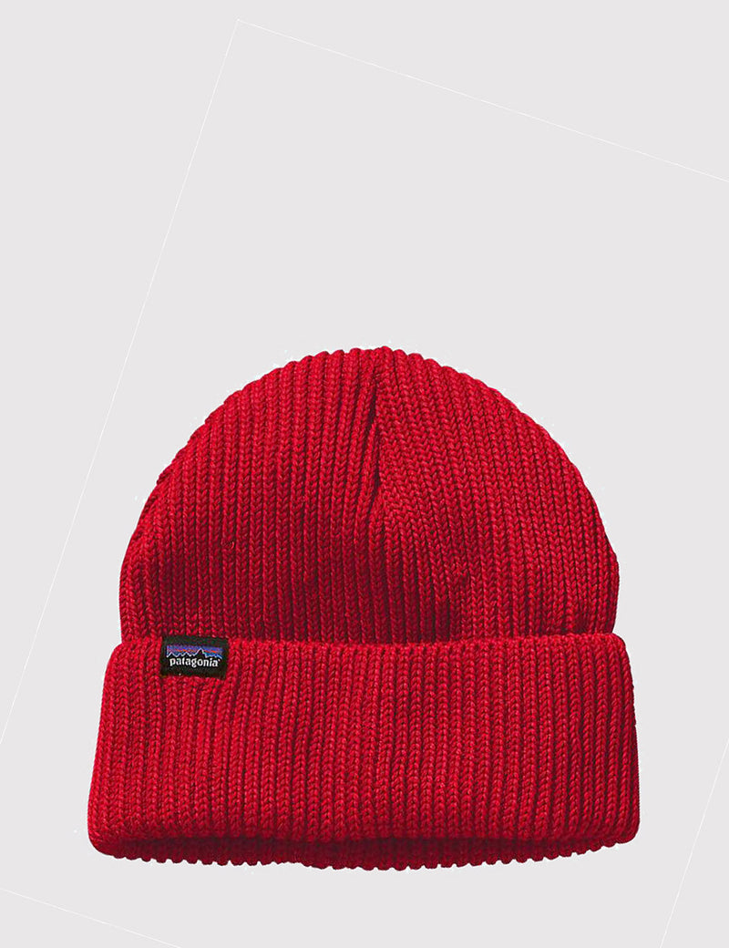 Patagonia Fisherman's Rolled Beanie Hat - French Red