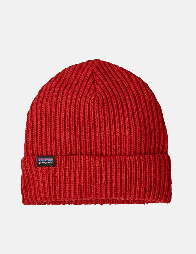 Patagoniaフィッシャーマンズロールドビーニー-ホットエンバーレッド