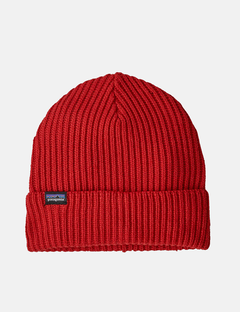 Patagonia Fishermans Rolled Beanie - Hot Ember Red