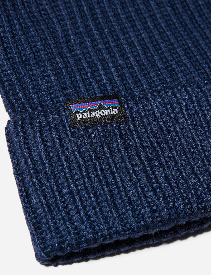 Patagonia Fisherman's Rolled Beanie Hat - Navy Blue