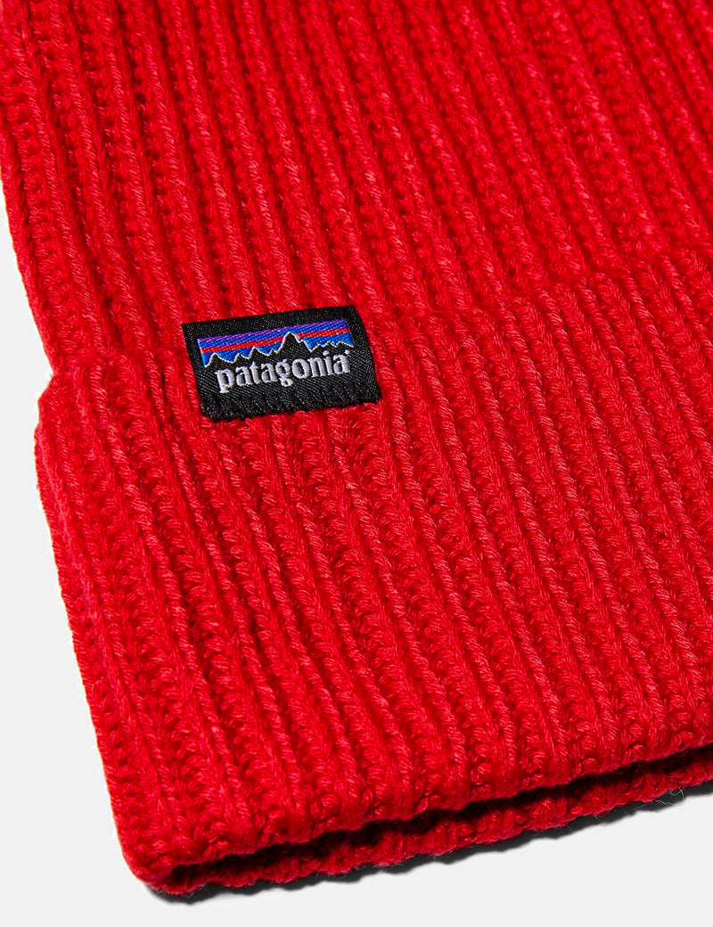 Patagonia Fisherman's Rolled Beanie Hat - Rincon Red
