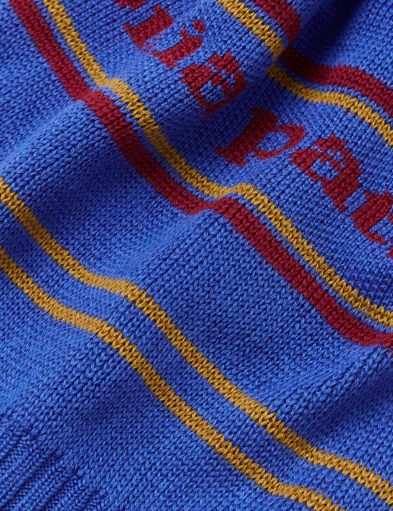Bonnet Powder Town de Patagonia (Park Stripe Knit) - Float Blue