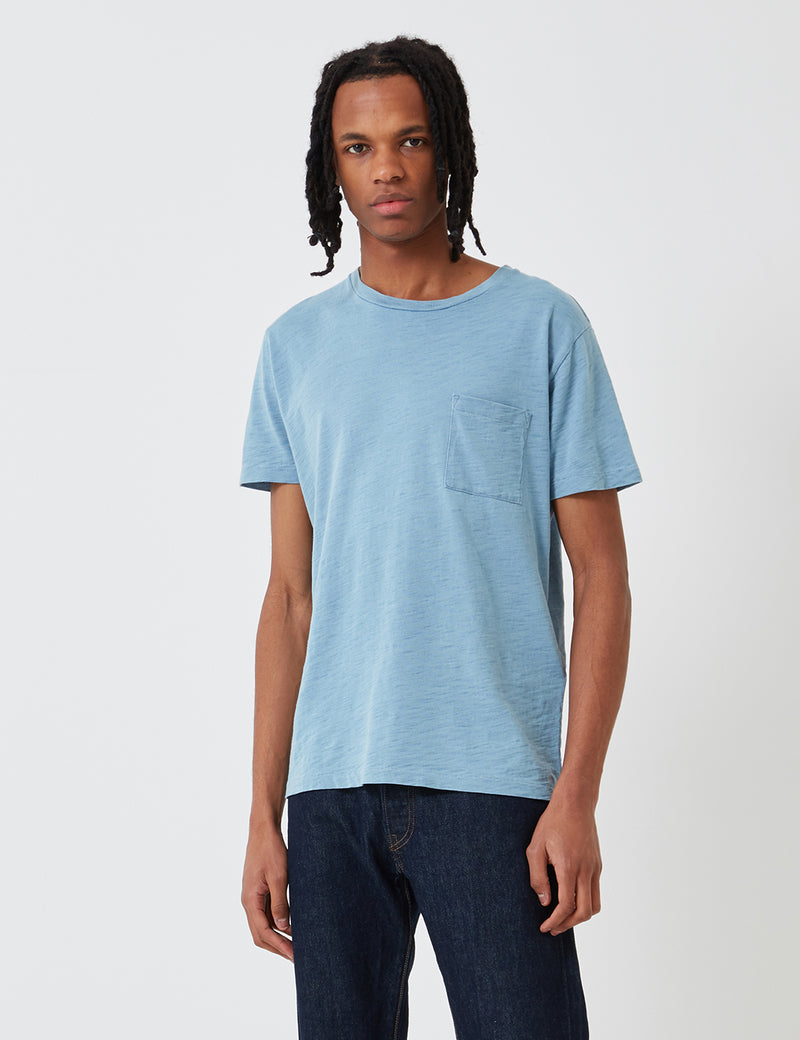 Levis Made & Crafted Taschen-T-Shirt - Faded Indigo