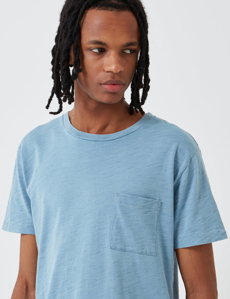 Levis Made & Crafted Taschen-T-Shirt - Faded Indigo