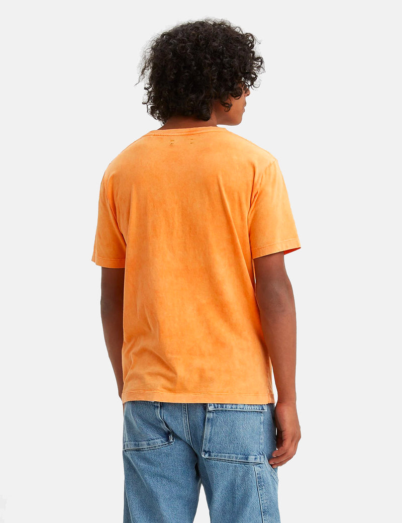 Levis Made & Crafted Pocket T-Shirt - Washed Orange